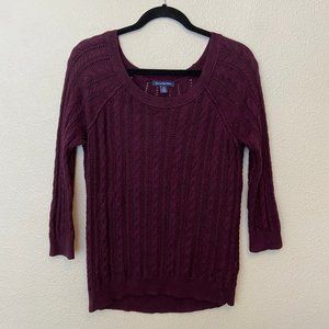 Maroon Knit Sweater